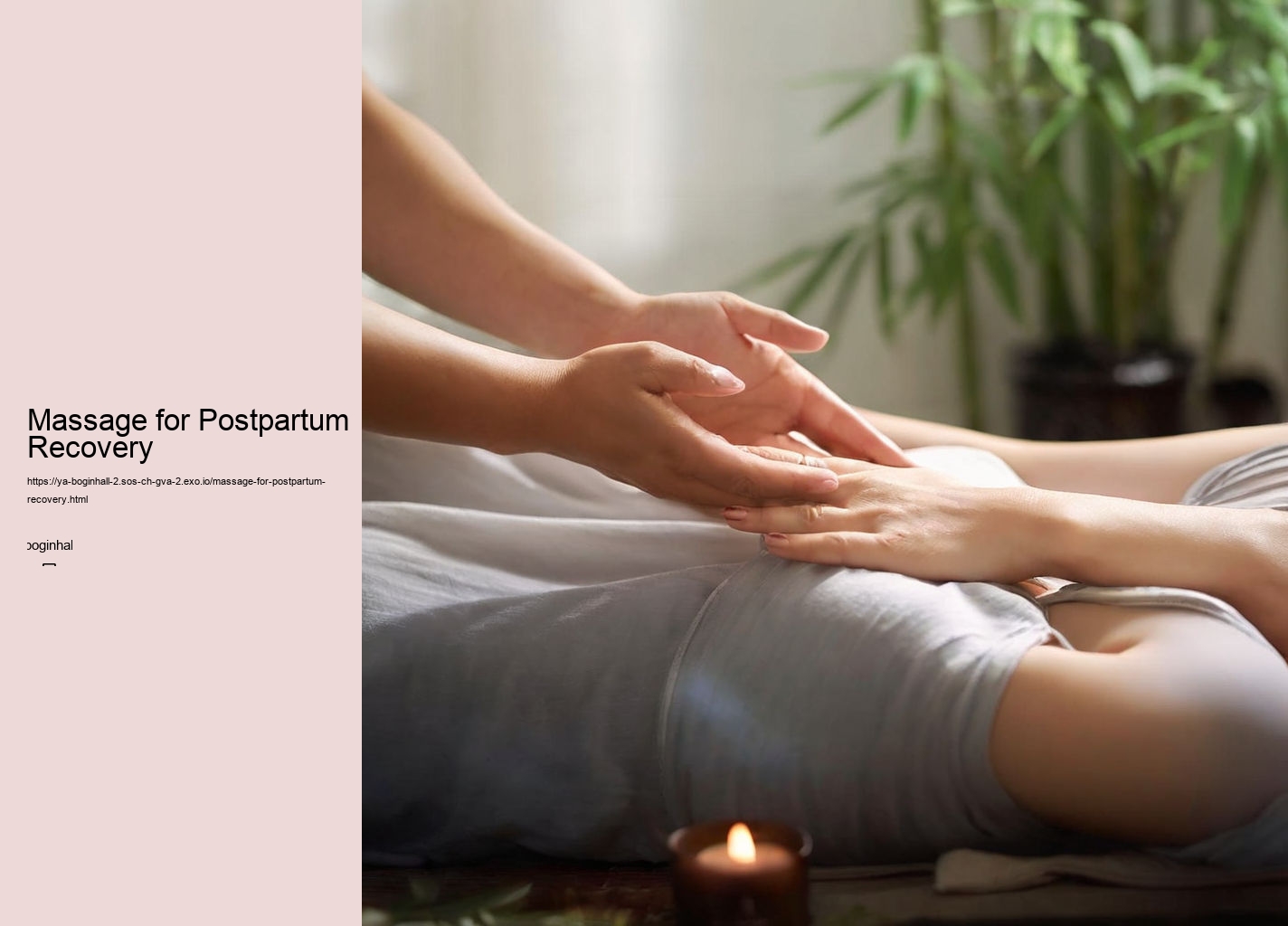 Massage for Postpartum Recovery