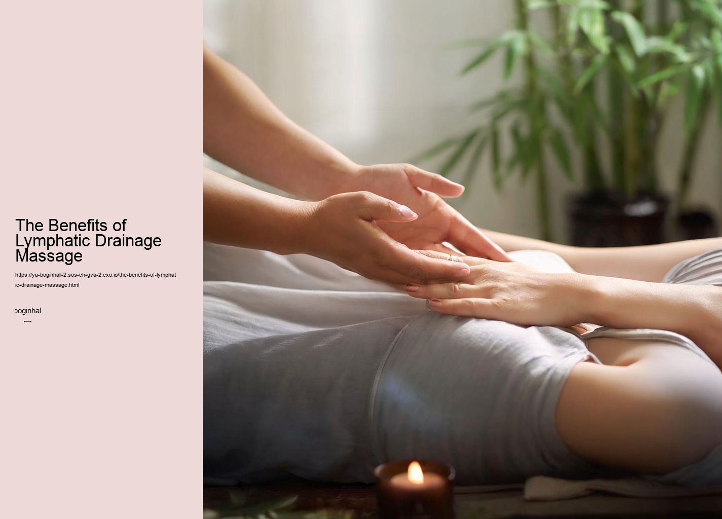 The Benefits of Lymphatic Drainage Massage